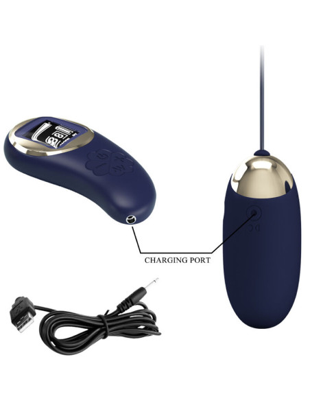 PRETTY LOVE - MINA VIBRATING EGG REMOTE CONTROL BLUE
