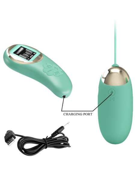 PRETTY LOVE - GREEN REMOTE CONTROL VIBRATING EGG MINE
