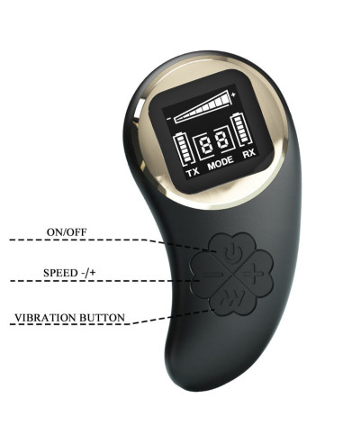 PRETTY LOVE - NATHAN DOUBLE PLEASURE VIBRATOR REMOTE CONTROL