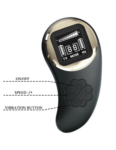 PRETTY LOVE - NATHAN DOUBLE PLEASURE VIBRATOR REMOTE CONTROL