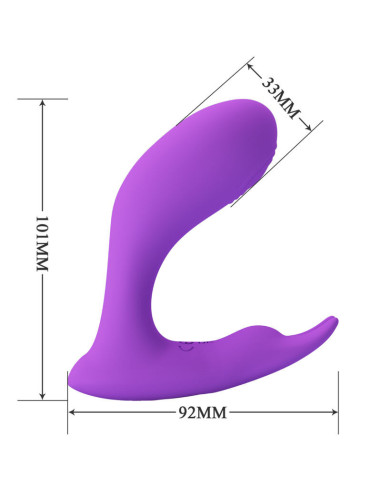 PRETTY LOVE - IDABELLE VIBRATION and PULSATION REMOTE CONTROL VIOLET