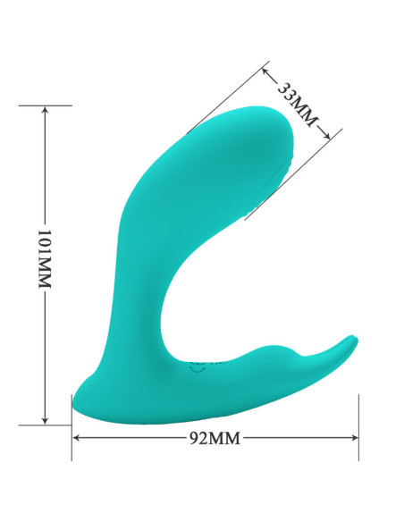 PRETTY LOVE - IDABELLE VIBRATION and PULSATION REMOTE CONTROL BLUE