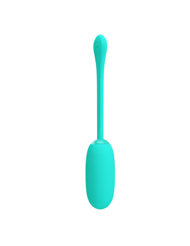 PRETTY LOVE - JULIUS WATERPROOF-RECHARGEABLE VIBRATING EGG AQUA GREEN