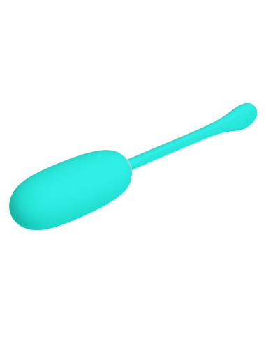 PRETTY LOVE - JULIUS WATERPROOF-RECHARGEABLE VIBRATING EGG AQUA GREEN