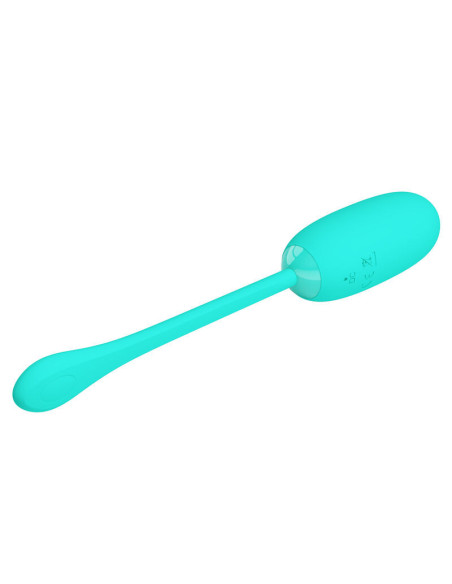 PRETTY LOVE - JULIUS WATERPROOF-RECHARGEABLE VIBRATING EGG AQUA GREEN