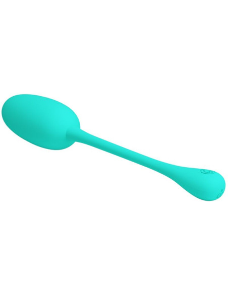 PRETTY LOVE - KNUCKER WATER GREEN RECHARGEABLE VIBRATING EGG