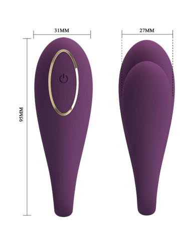 PRETTY LOVE - AUGUST REMOTE GLOBAL DOUBLE PLEASURE VIBRATOR