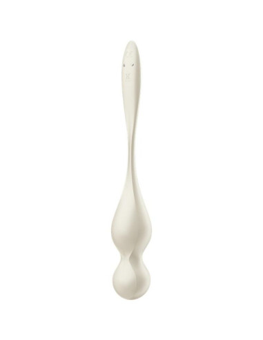 SATISFYER – „LOVE BIRDS“ VIBRUOJAMIEJI KEGELIO KAMUOLIAI, BALTI
