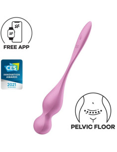 SATISFYER - LOVE BIRDS VIBRATING KEGEL BALLS PINK