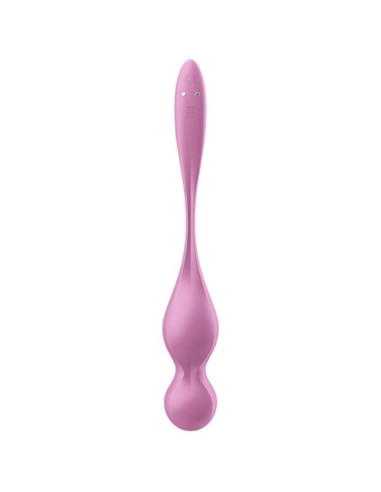 SATISFYER – „LOVE BIRDS“ VIBRUOJAMI KEGELIO KAMUOLIAI, ROŽINIAI