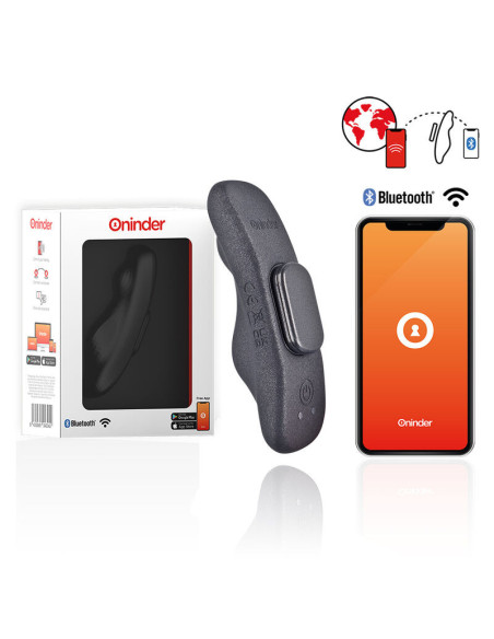ONINDER - MANILA PANTY RECHARGEABLE VIBRATOR 9 SPEED 9.6 CM X 2.6 CM - FREE APP