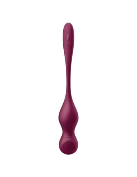 SATISFYER - LOVE BIRDS VARY VIBRATING BALLS FREE APP WINE RED
