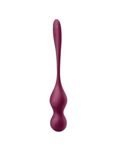 SATISFYER - LOVE BIRDS VARY VIBRATING BALLS FREE APP WINE RED