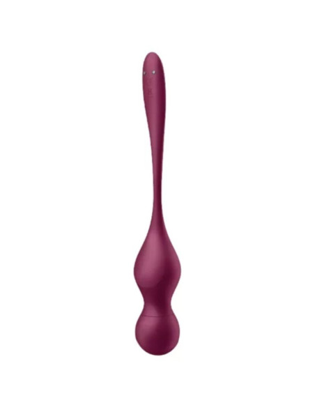 SATISFYER – „LOVE BIRDS VARY“ VIBRUOJAMIEJI KAMUOLĖLIAI, NEMOKAMA PROGRAMĖLĖ, VYNO RAUDONO SPALVOS