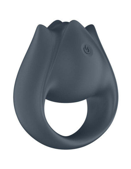 SATISFYER - PERFECT PAIR 2 MULTIVIBRATOR 2 IN 1 PENIS RING AND FINGER STIMULATOR GREY