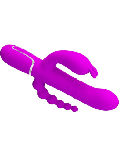PRETTY LOVE - CAMMY TRIPLE VIBRATOR MULTIFUNCTION 4 IN 1 PINK