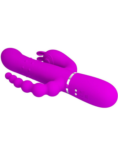 PRETTY LOVE - CAMMY TRIPLE VIBRATOR MULTIFUNCTION 4 IN 1 PINK