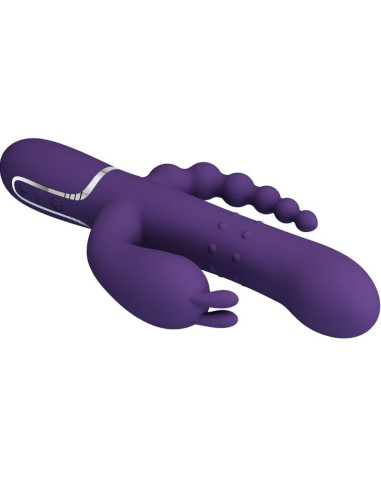 PRETTY LOVE - CAMMY TRIPLE VIBRATOR MULTIFUNCTION 4 IN 1 PURPLE