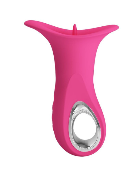 PRETTY LOVE - CLYDE ORAL VIBRATOR VIBRATING TONGUE 12 VIBRATIONS PINK