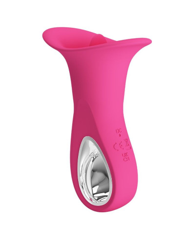 PRETTY LOVE - CLYDE ORAL VIBRATOR VIBRATING TONGUE 12 VIBRATIONS PINK