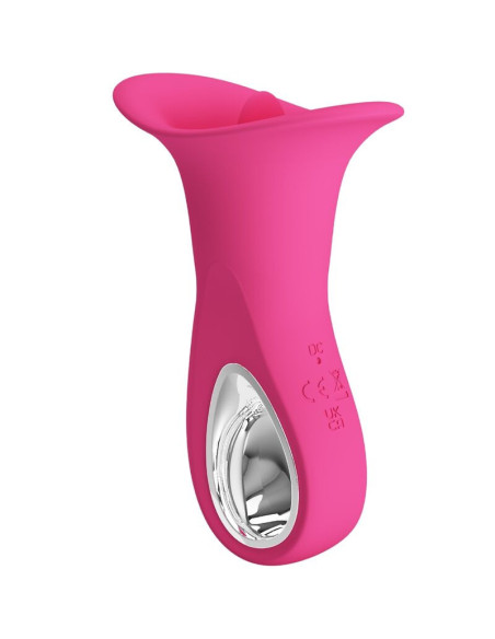 PRETTY LOVE - CLYDE ORAL VIBRATOR VIBRATING TONGUE 12 VIBRATIONS PINK