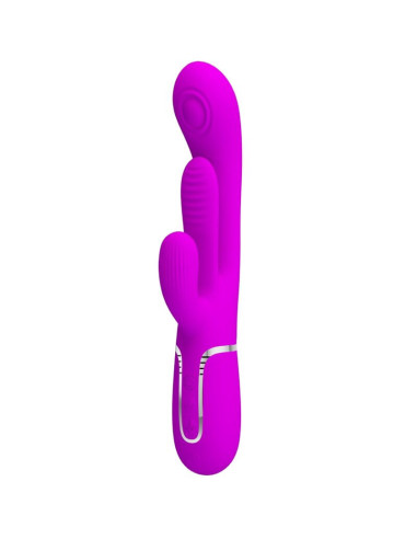 PRETTY LOVE - SHANIA TRIPLE RABBIT VIBRATOR MULTIFUNCTION PINK