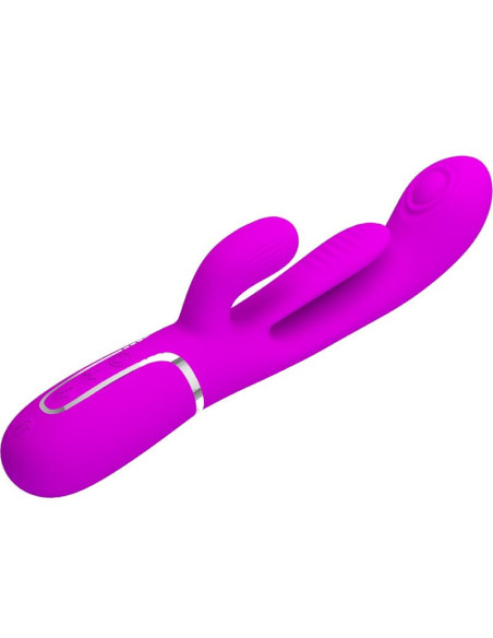 PRETTY LOVE - SHANIA TRIPLE RABBIT VIBRATOR MULTIFUNCTION PINK