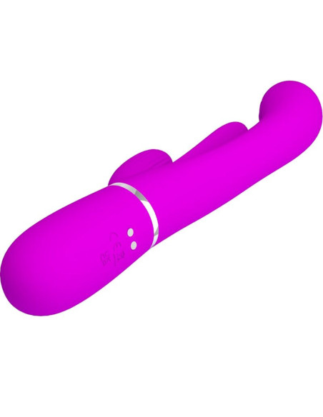 PRETTY LOVE - SHANIA TRIPLE RABBIT VIBRATOR MULTIFUNCTION PINK