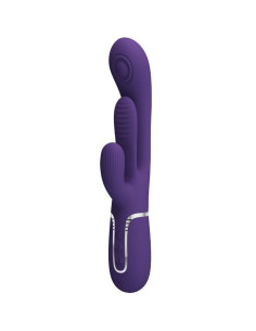 PRETTY LOVE - SHANIA TRIPLE RABBIT VIBRATOR MULTIFUNCTION PURPLE