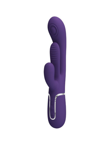 PRETTY LOVE - SHANIA TRIPLE RABBIT VIBRATOR MULTIFUNCTION PURPLE