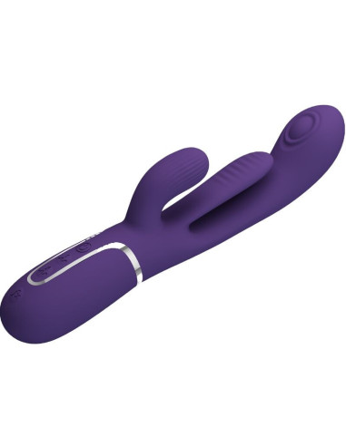 PRETTY LOVE - SHANIA TRIPLE RABBIT VIBRATOR MULTIFUNCTION PURPLE
