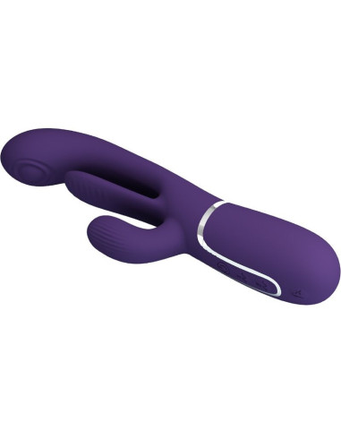 PRETTY LOVE - SHANIA TRIPLE RABBIT VIBRATOR MULTIFUNCTION PURPLE