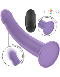 INTENSE - EDDIE VIBRATOR 17.5 CM 10 VIBRATIONS PURPLE REMOTE CONTROL