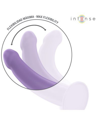 INTENSE - EDDIE VIBRATORIUS 17,5 CM 10 VIBRACIJOS VIOLETINIS NUOTOLINIO VALDYMO PULTELIS