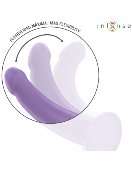 INTENSE - EDDIE VIBRATORIUS 17,5 CM 10 VIBRACIJOS VIOLETINIS NUOTOLINIO VALDYMO PULTELIS