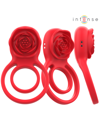 INTENSE - GAIL STIMULATOR ROSE 10 VIBRATIONS RED REMOTE CONTROL