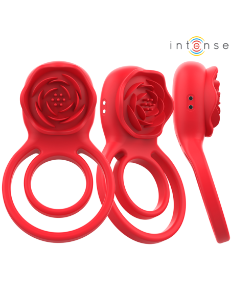 INTENSE - GAIL STIMULATOR ROSE 10 VIBRATIONS RED REMOTE CONTROL