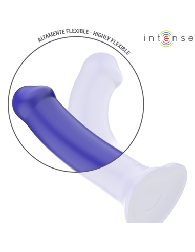 INTENSE - VICTORIA VIBRATOR WITH SUCTION CUP 10 VIBRATIONS DARK BLUE REMOTE CONTROL