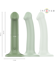 INTENSE - BECCA VIBRATOR WITH SUCTION CUP 10 VIBRATIONS GREEN REMOTE CONTROL 2