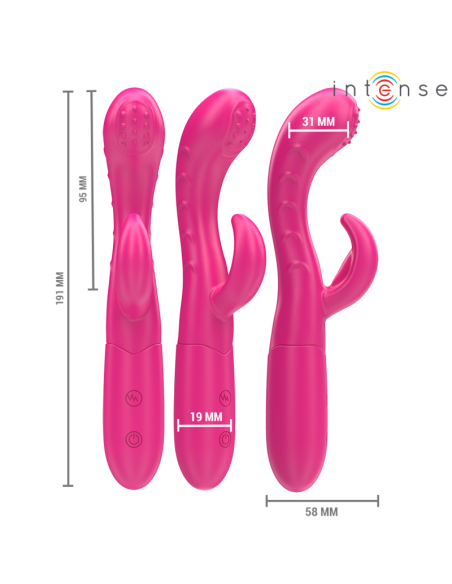 INTENSE - AMARA VIBRATOR WITH STIMULATING TONGUE 10 VIBRATIONS PINK