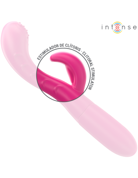 INTENSE - AMARA VIBRATOR WITH STIMULATING TONGUE 10 VIBRATIONS PINK