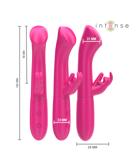 INTENSE - JULIETA RABBIT VIBRATOR 18.6 CM 10 VIBRATIONS PINK