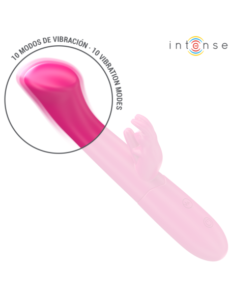 INTENSE - JULIETA RABBIT VIBRATOR 18.6 CM 10 VIBRATIONS PINK
