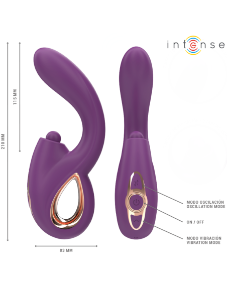 INTENSE - LALI MULTIFUNCTION G-SPOT VIBRATOR TAPPING and THRUST and VIBRATION PURPLE