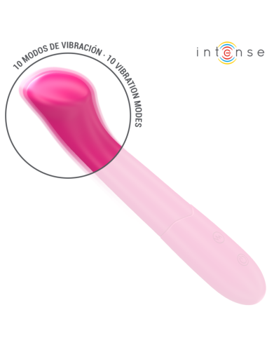 INTENSE - PATY VIBRATOR 19 CM FLEXIBLE 10 VIBRATIONS MODEL 2 PINK