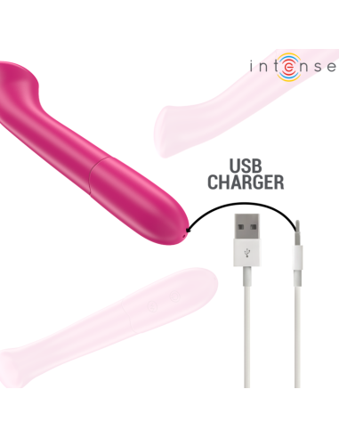 INTENSE - PATY VIBRATOR 19 CM FLEXIBLE 10 VIBRATIONS MODEL 2 PINK