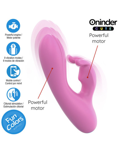 ONINDER CUTE - LOVE BUNNY VIBRATOR G-SPOT CLITORIS - FREE WORLDWIDE APP