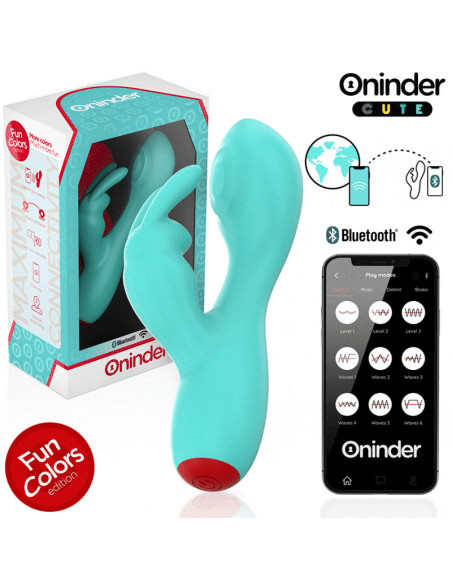 ONINDER CUTE - LOVE BUNNY G-SPOT KLITORINIS VIBRATORIUS - NEMOKAMA PASAULINĖ PROGRAMĖLĖ
