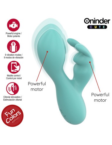 ONINDER CUTE - LOVE BUNNY G-SPOT KLITORINIS VIBRATORIUS - NEMOKAMA PASAULINĖ PROGRAMĖLĖ