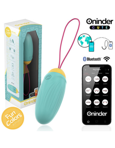 ONINDER CUTE - LOVE PLEASURE VIBRO-ROTATING SILICONE GEM EGG - FREE WORLDWIDE APP